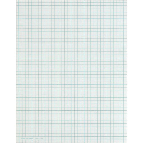 Tops  Cross Section Pad, 4SQ In, 50 Shts/PD, 8-1/2"x11", White