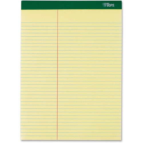Tops  Notepad,Law Ruled,100 Sheets,8-1/2"x11-3/4", 6/PK,CA
