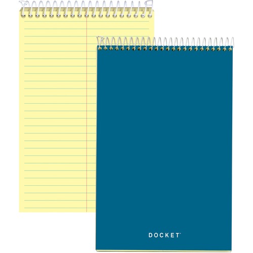 Tops  Steno Pad, Gregg Ruled, 100 Sheets, 6"x9", Canary Paper