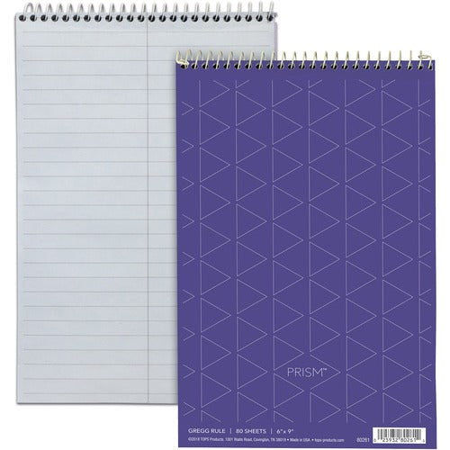 Tops  Steno Book, Gregg Ruled, 80 Sheets/PD, 6"x9", 4/PK, Orchid