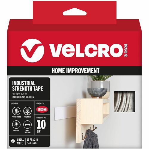 Velcro Industries  Industrial Strength Tape,Hook and Loop,Waterproof,2"x15',WE
