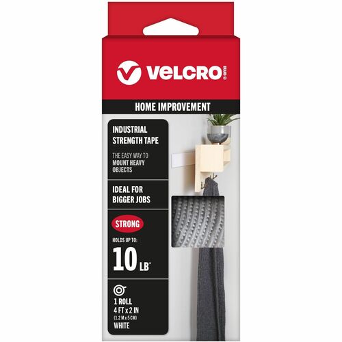 Velcro Industries  Industrial Strength Tape,Hook and Loop,Waterproof,2"x4',WE