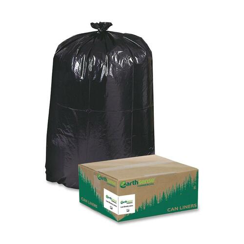 Webster  Can Liners,Hvy-Dty,1.25mil,55-60 Gal,38"x58",100/CT,BK