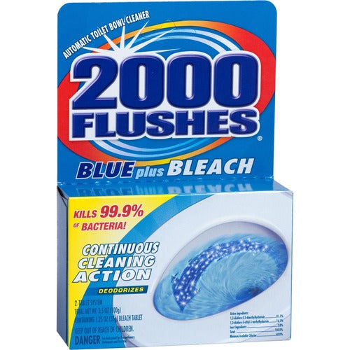 WD-40 Company  Toilet Bowl Cleaner, Bleach Tablets, 2/Pk, 3-1/2 oz, Blue