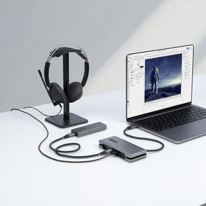 StarTech.com HB31CM1A3CB laptop dock/port replicator Wired USB 3.2 Gen 2 (3.1 Gen 2) Type-C Gray