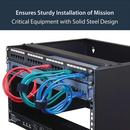 StarTech.com WALLMOUNT6 rack cabinet 6U Wall mounted rack Black