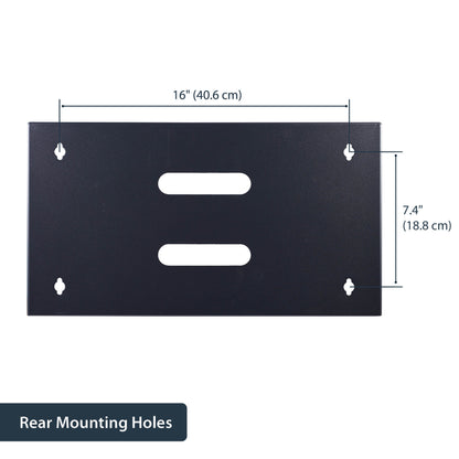 StarTech.com WALLMOUNT6 rack cabinet 6U Wall mounted rack Black
