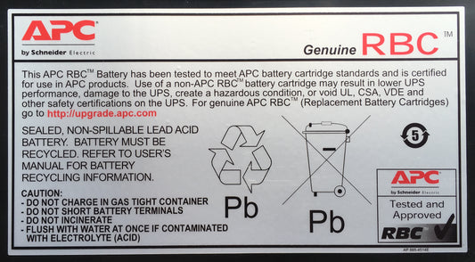 APC RBC24 UPS battery Sealed Lead Acid (VRLA)