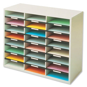 Fellowes 25061 literature rack 36 shelves Gray, White