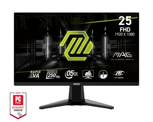 MSI MAG 255XFV computer monitor 24.5" 1920 x 1080 pixels Full HD Black