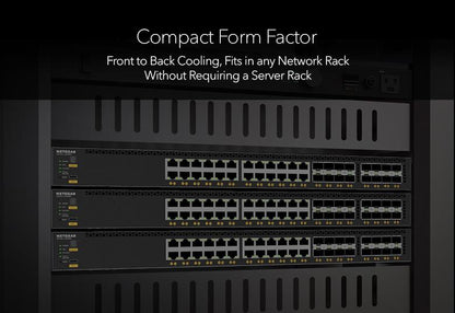 NETGEAR XSM4340V-TAANES network switch Managed L3 10G Ethernet (100/1000/10000) Power over Ethernet (PoE) 1U Black