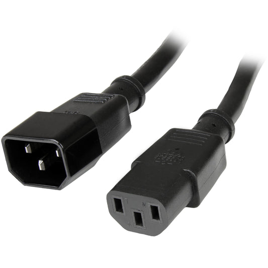 StarTech.com PXT10010 power cable Black 118.1" (3 m) C13 coupler C14 coupler