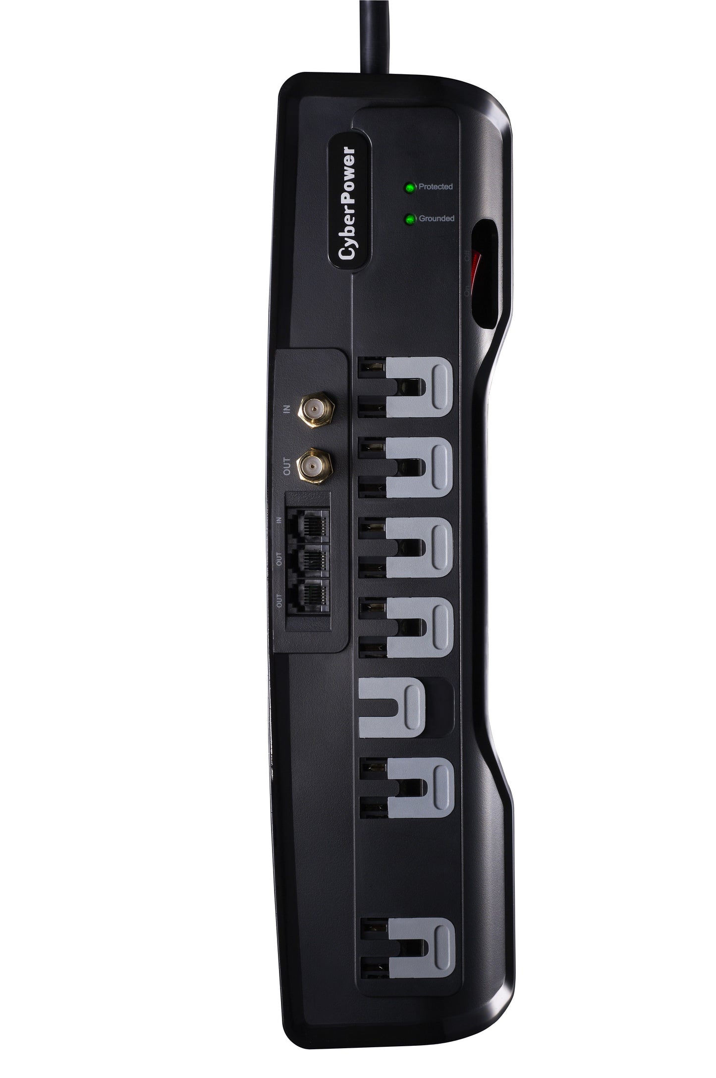 CyberPower CSHT706TC surge protector Black 7 AC outlet(s) 125 V 70.9" (1.8 m)
