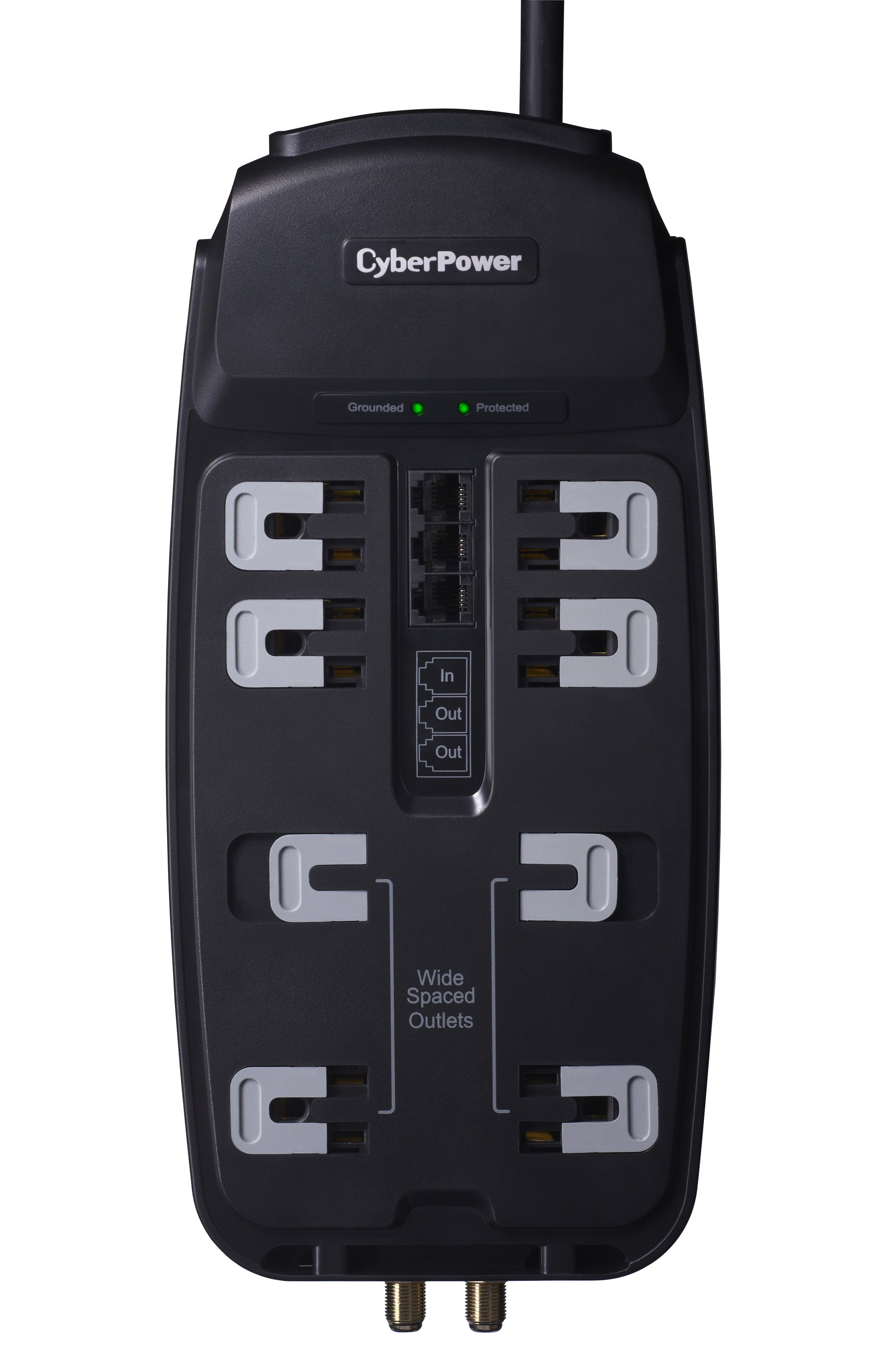 CyberPower CSHT808TC surge protector Black 8 AC outlet(s) 125 V 94.5" (2.4 m)