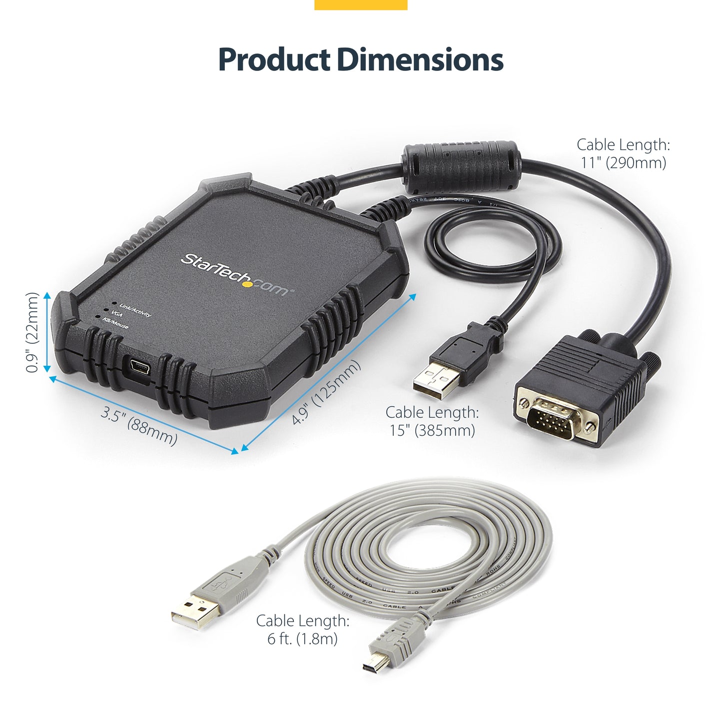 StarTech.com NOTECONS02X KVM switch Black