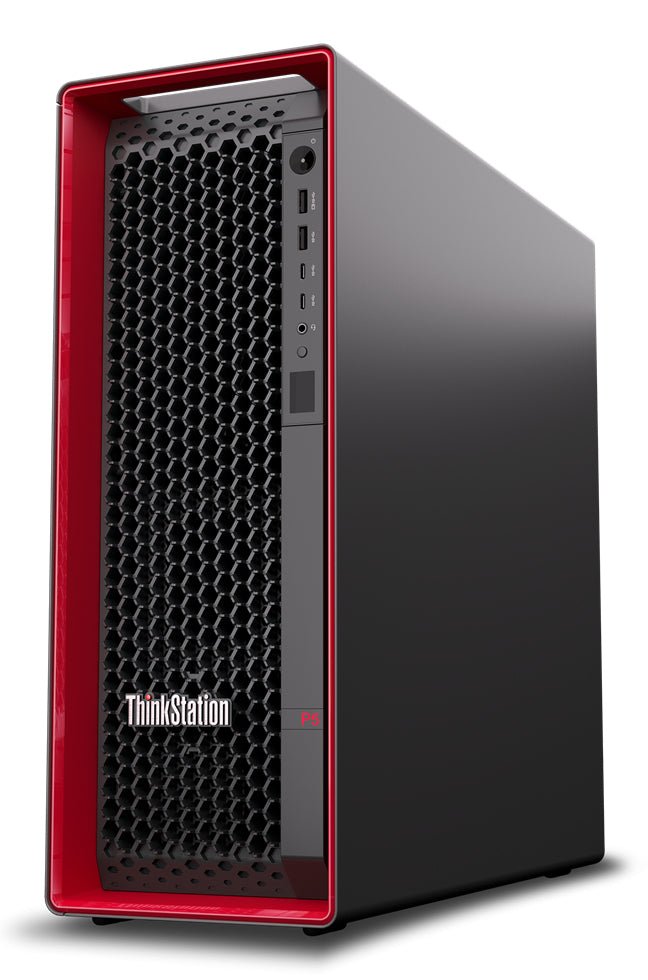Lenovo ThinkStation P5 Intel Xeon W w5-2445 16 GB DDR5-SDRAM 512 GB SSD Windows 11 Pro for Workstations Tower Workstation Black, Red