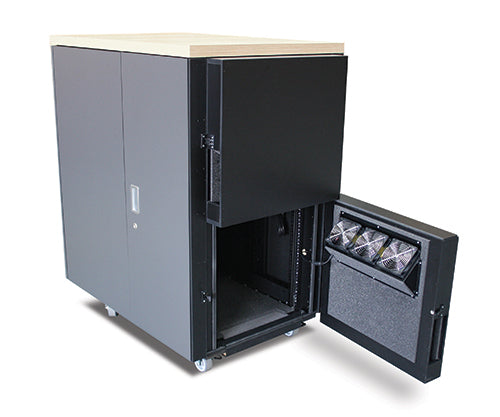 APC NetShelter CX 24U Freestanding rack Oak