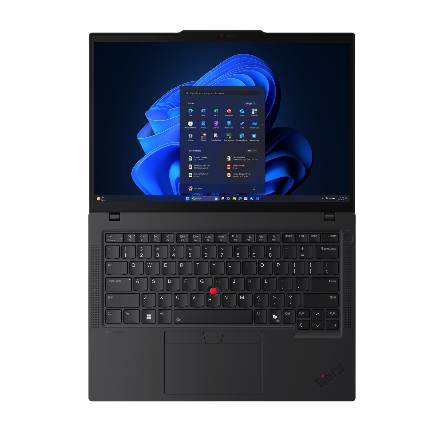 Lenovo ThinkPad T14 Gen 6 (Intel) Intel Core Ultra 7 265U Laptop 14" Touchscreen WUXGA 32 GB DDR5-SDRAM 1 TB SSD Wi-Fi 6E (802.11ax) Windows 11 Pro Black