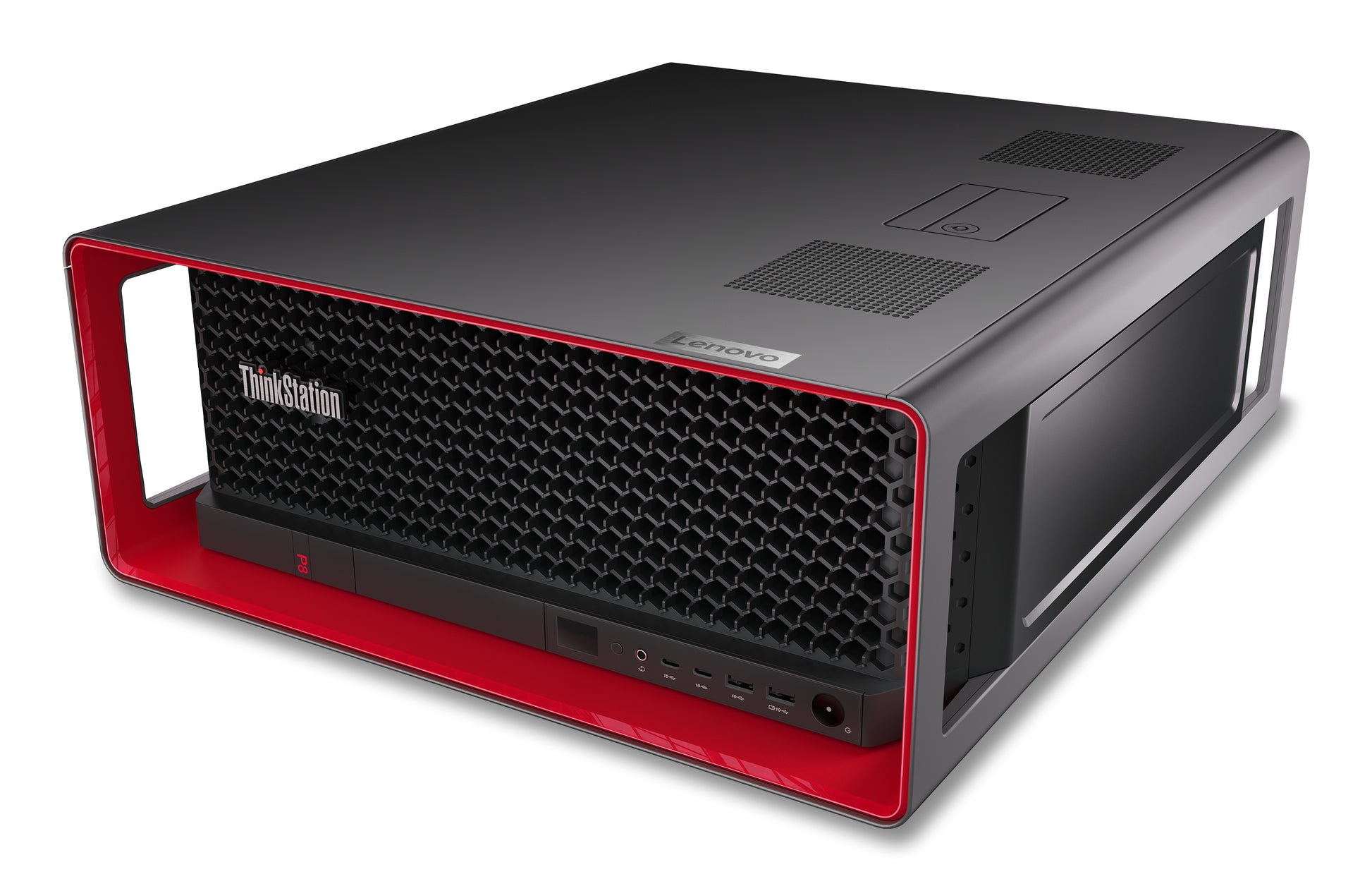 Lenovo ThinkStation P8 AMD Ryzen Threadripper PRO 7985WX 32 GB DDR5-SDRAM 1 TB SSD NVIDIA T400 Windows 11 Pro Tower Workstation Black