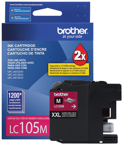 Brother LC105M ink cartridge 1 pc(s) Original High (XL) Yield Magenta