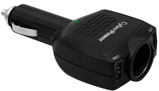 CyberPower CPTDC2U1DCRC1 mobile device charger Mobile phone, MP3, MP4, PDA, Tablet Black Cigar lighter Auto