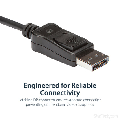 StarTech.com DP2DVID2 video cable adapter 14.6" (0.37 m) DisplayPort DVI-D Black