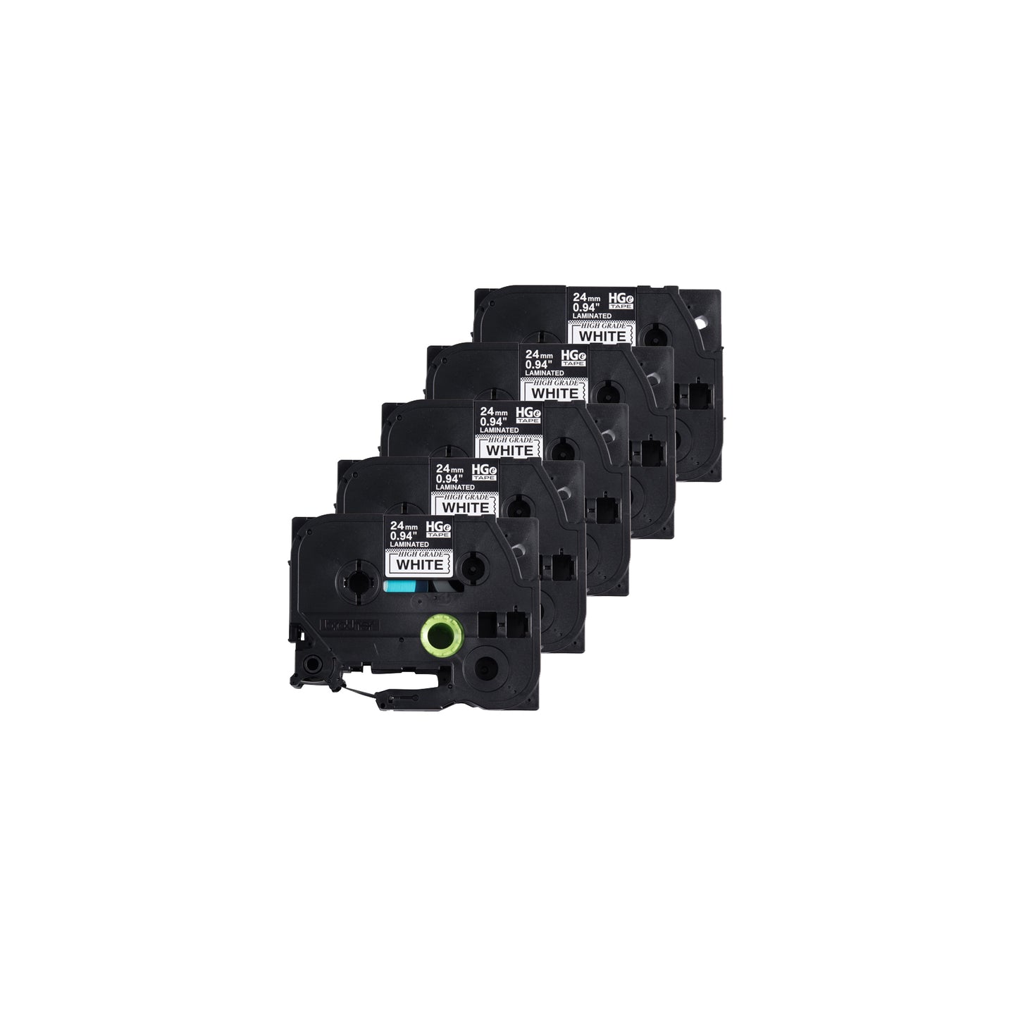 Brother HGE2515PK label-making tape Black on white