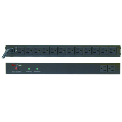CyberPower RKBS15S2F12R surge protector Black 14 AC outlet(s) 120 V 179.9" (4.57 m)