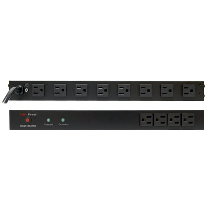 CyberPower RKBS15S4F8R surge protector Black 12 AC outlet(s) 120 V 179.9" (4.57 m)
