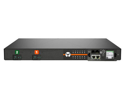 Vertiv Geist MNU5M1R6-12CF18-3TL6A0H10-S power distribution unit (PDU) 12 AC outlet(s) 0U Black