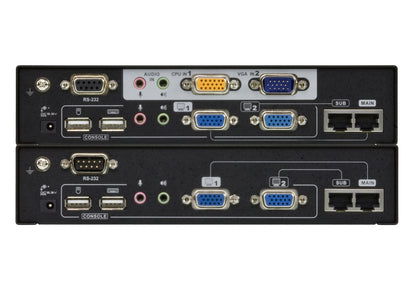 ATEN CE775 AV extender AV transmitter & receiver Black