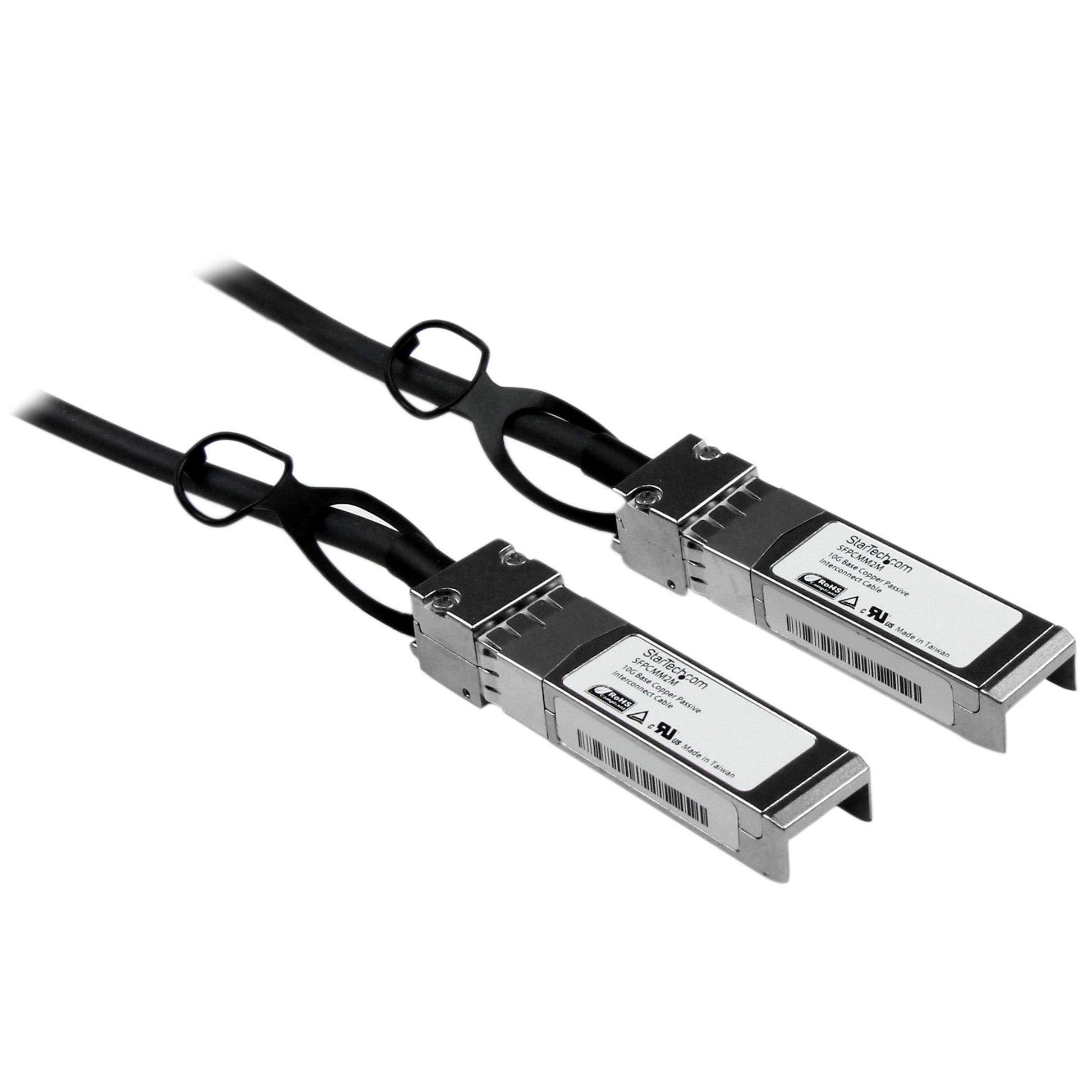 StarTech.com SFPCMM2M InfiniBand/fibre optic cable 78.7" (2 m) SFP+ Black