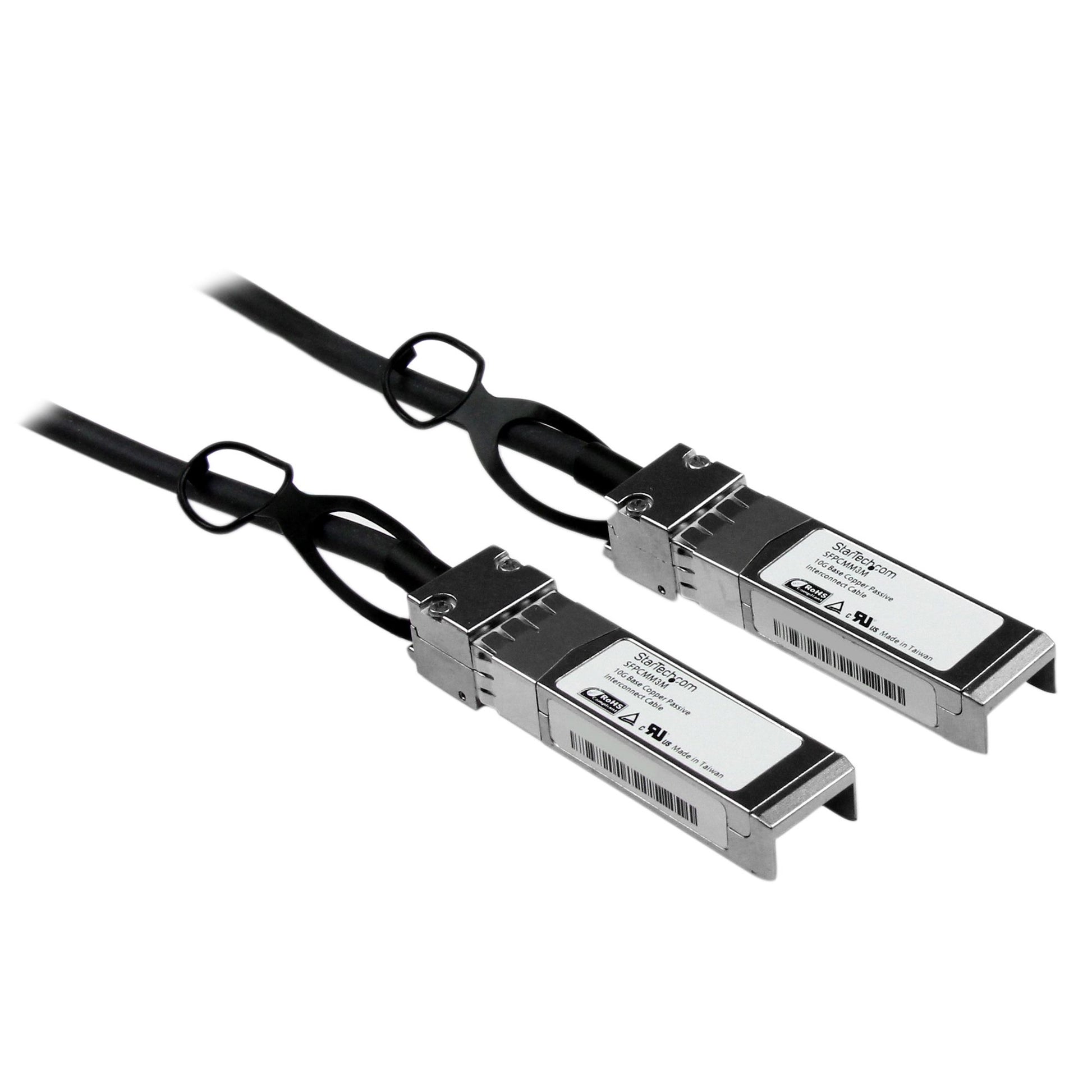 StarTech.com SFPCMM3M InfiniBand/fibre optic cable 118.1" (3 m) SFP+ Black