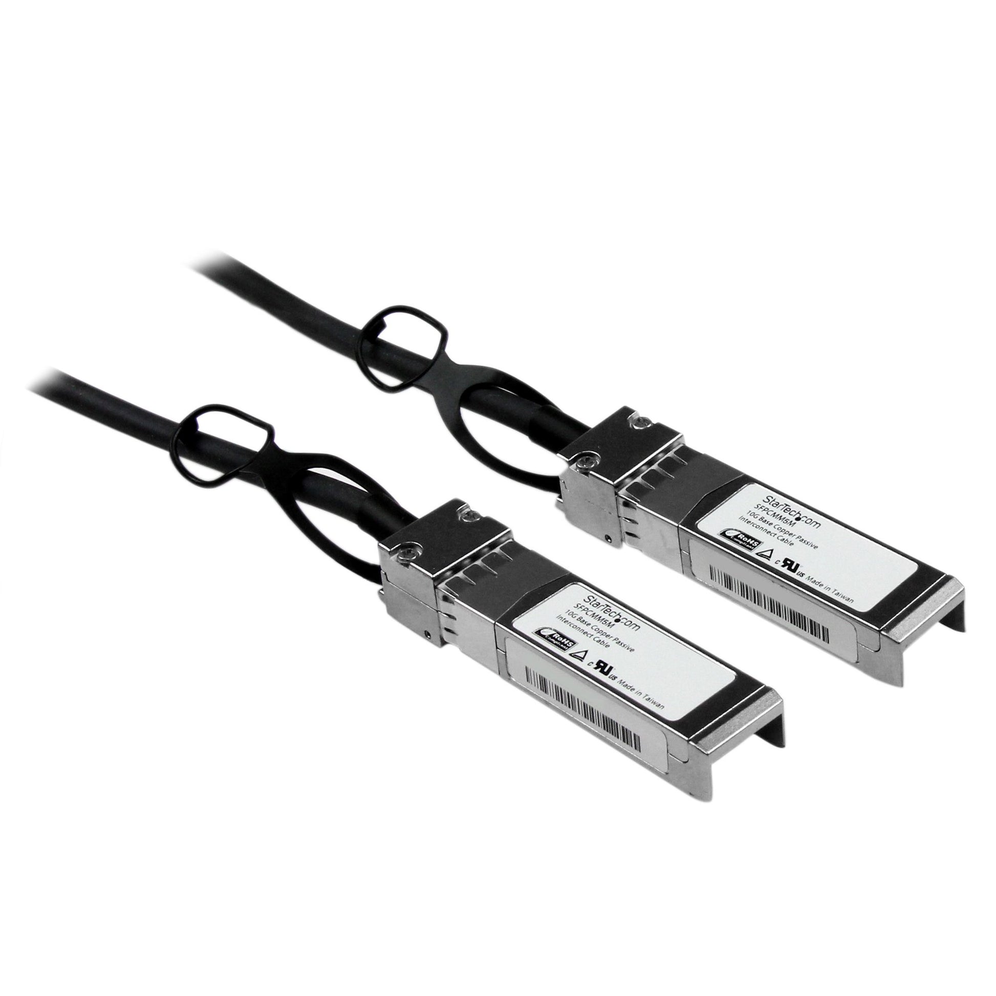StarTech.com SFPCMM5M InfiniBand/fibre optic cable 196.9" (5 m) SFP+ Black