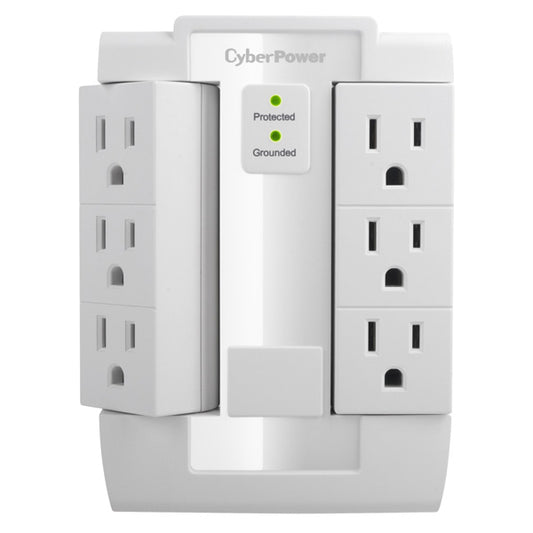 CyberPower CSB600WS surge protector White 6 AC outlet(s) 125 V