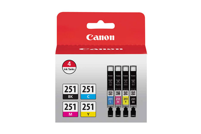 Canon CLI-251 ink cartridge 4 pc(s) Original Black, Cyan, Magenta, Yellow