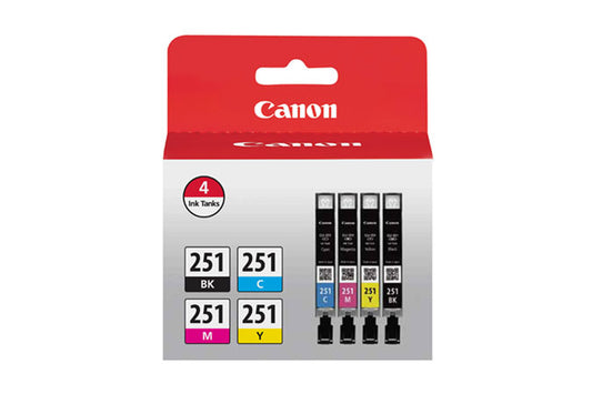 Canon CLI-251 ink cartridge 4 pc(s) Original Black, Cyan, Magenta, Yellow