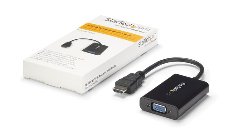 StarTech.com HD2VGAA2 video cable adapter Black