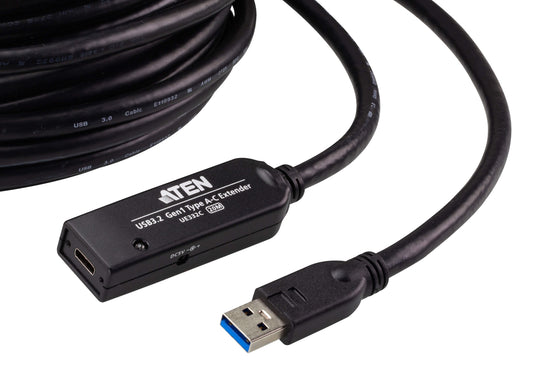 ATEN UE332C USB cable USB 3.2 Gen 1 (3.1 Gen 1) 787.4" (20 m) USB A Black