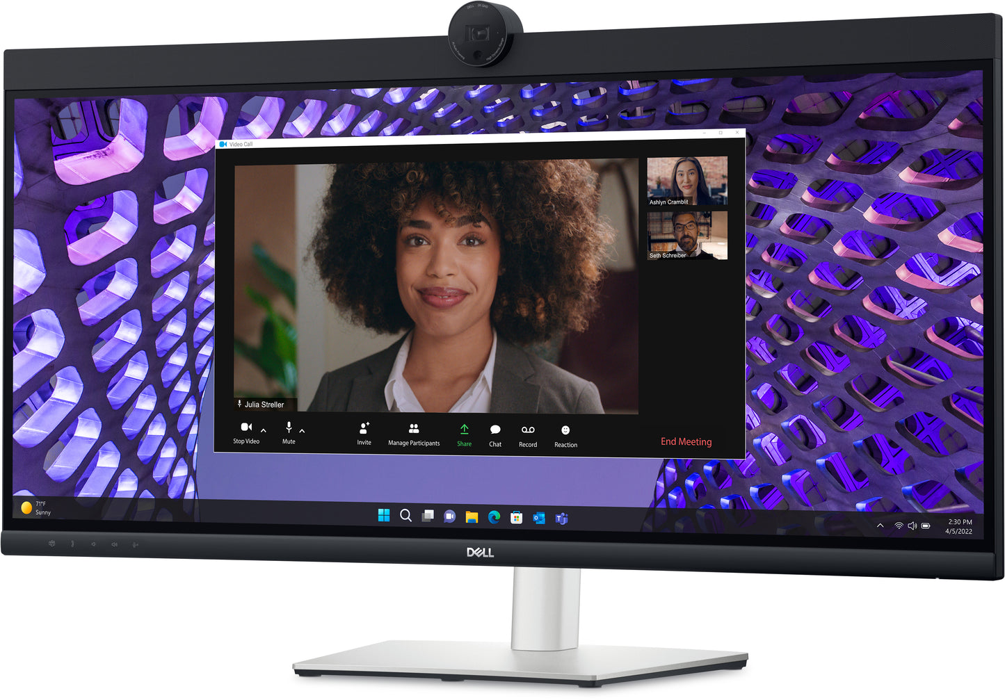 DELL P Series P3424WEB computer monitor 34.14" 3440 x 1440 pixels 4K Ultra HD LCD Black