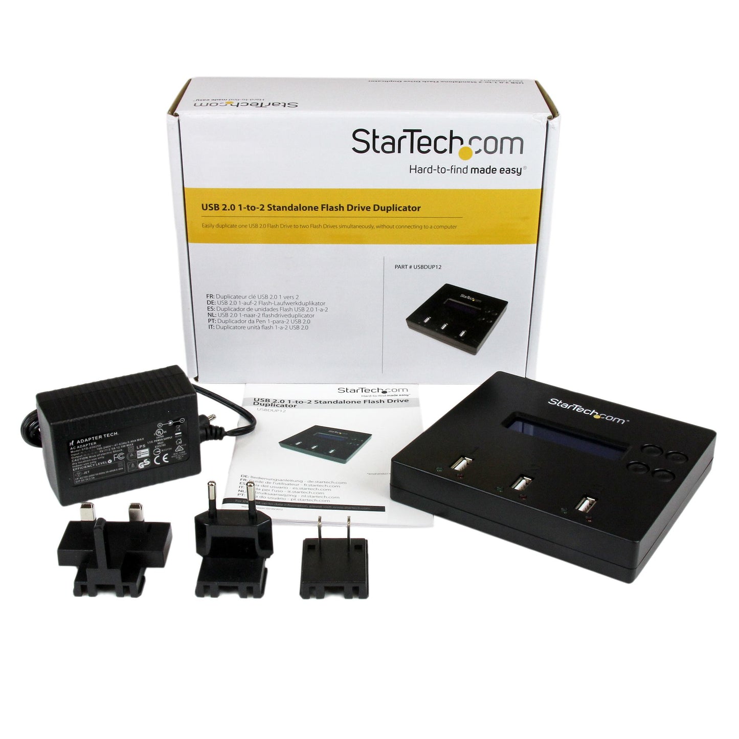 StarTech.com USBDUP12 media duplicator USB flash drive duplicator Blue 2 copies