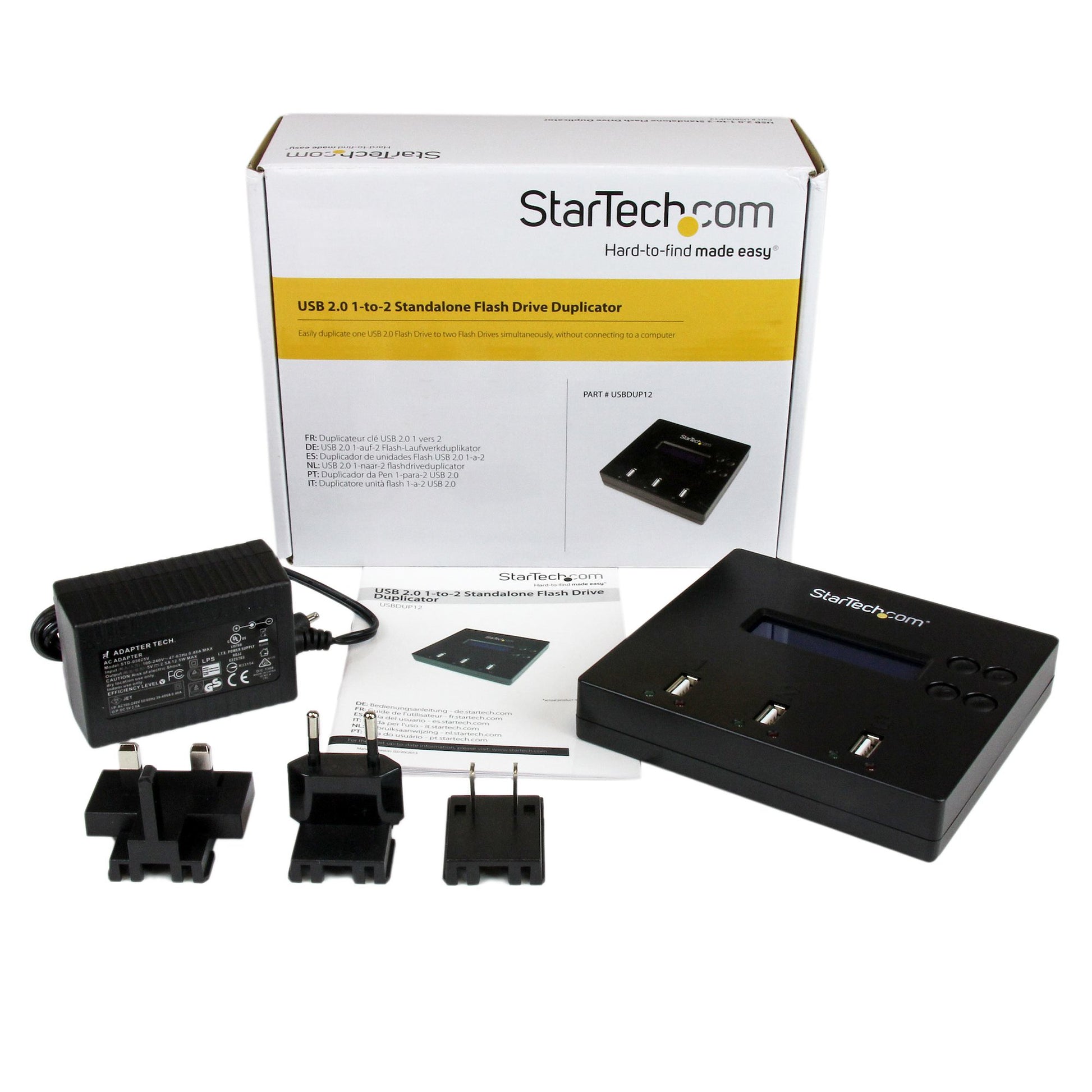 StarTech.com USBDUP12 media duplicator USB flash drive duplicator Blue 2 copies