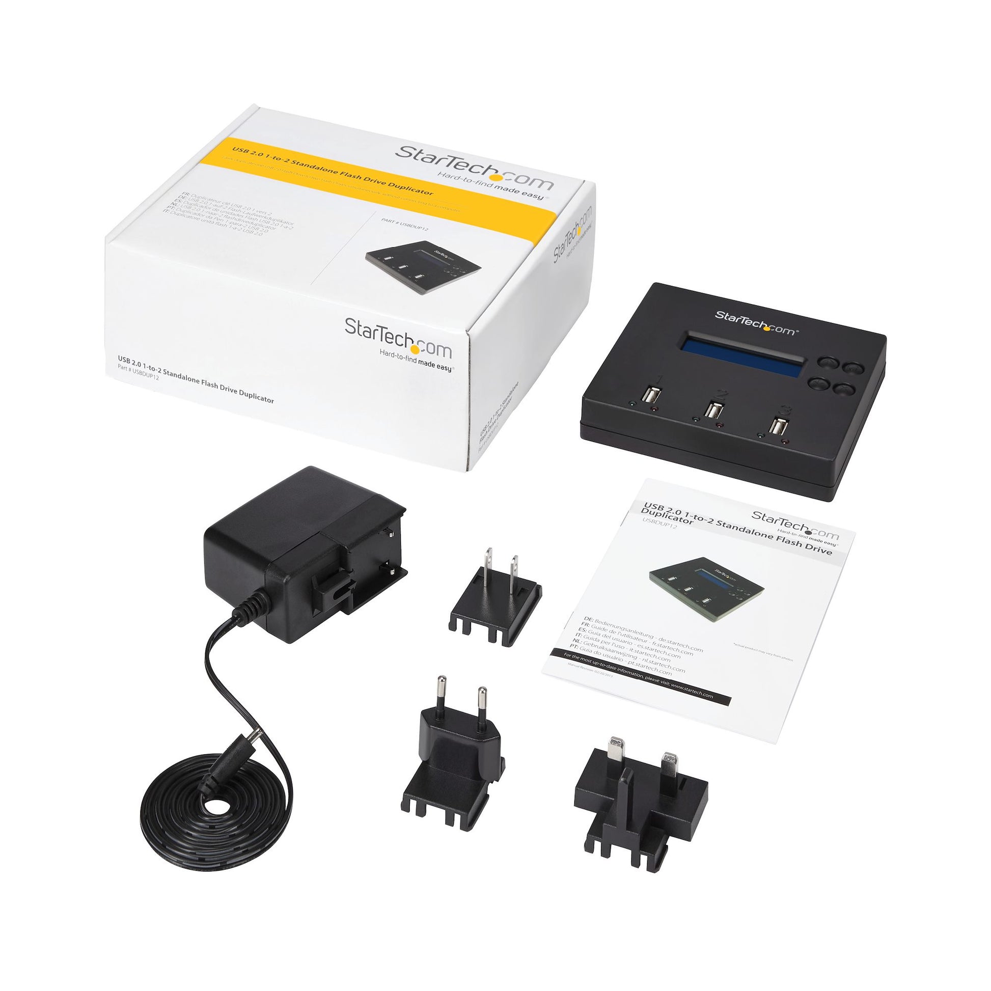 StarTech.com USBDUP12 media duplicator USB flash drive duplicator Blue 2 copies