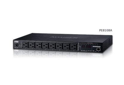 ATEN PE8108A power distribution unit (PDU) 8 AC outlet(s) 1U Black