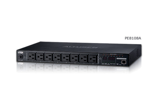 ATEN PE8108A power distribution unit (PDU) 8 AC outlet(s) 1U Black