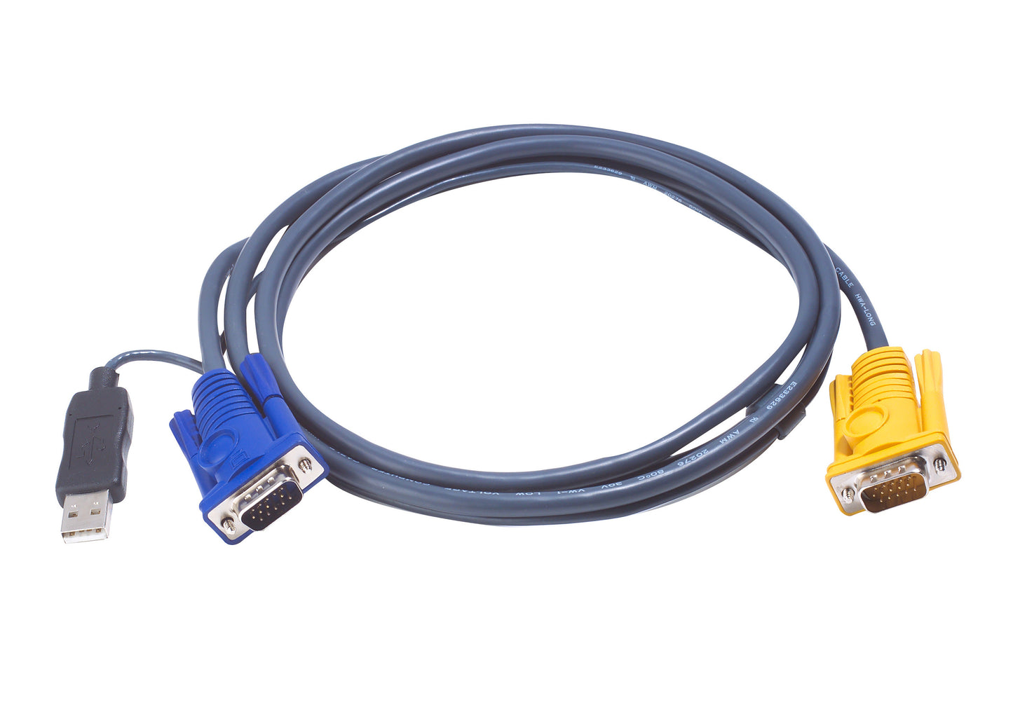 ATEN 2L-5206UP KVM cable Black 236.2" (6 m)