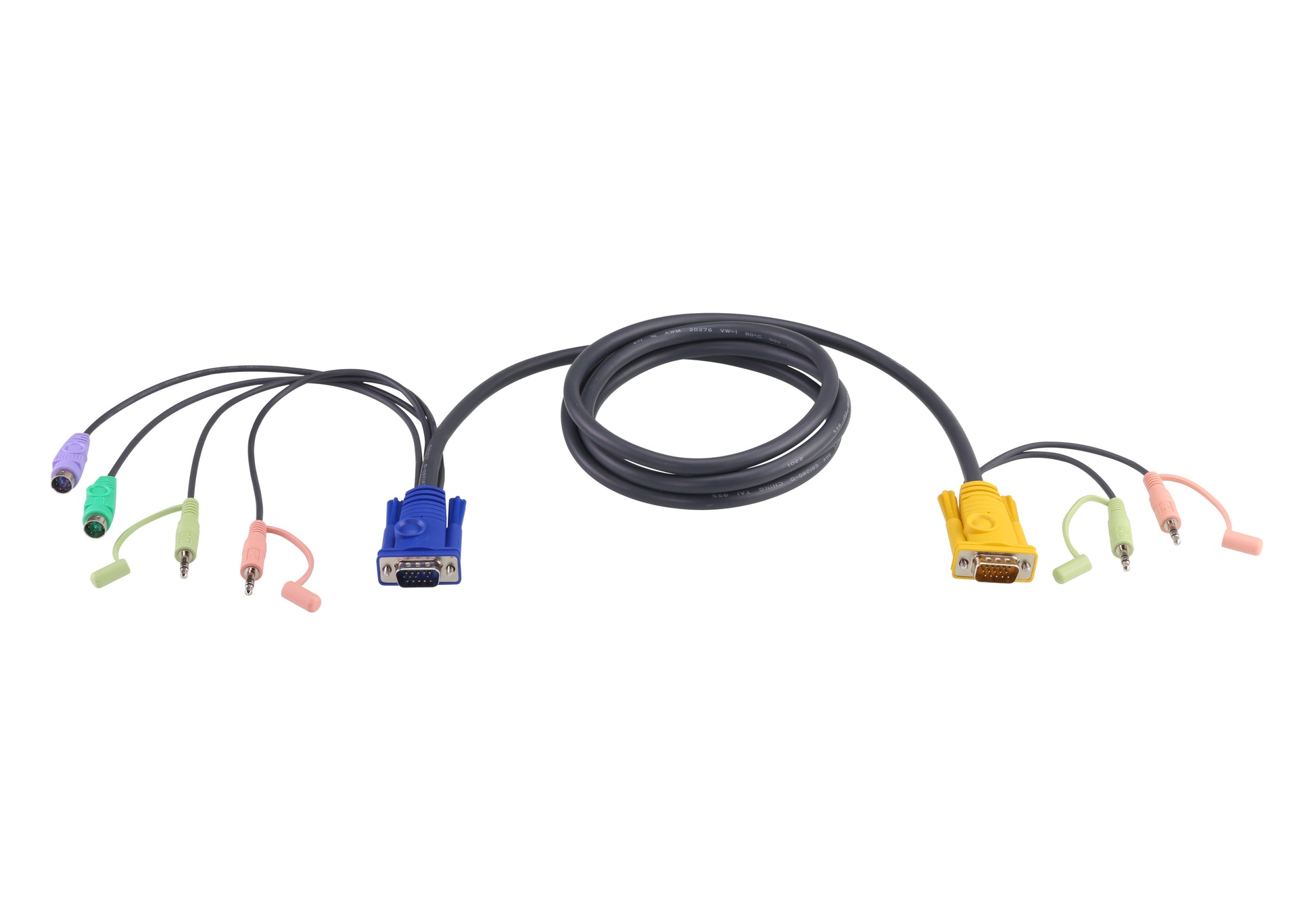 ATEN 2L-5302P KVM cable Black 70.9" (1.8 m)