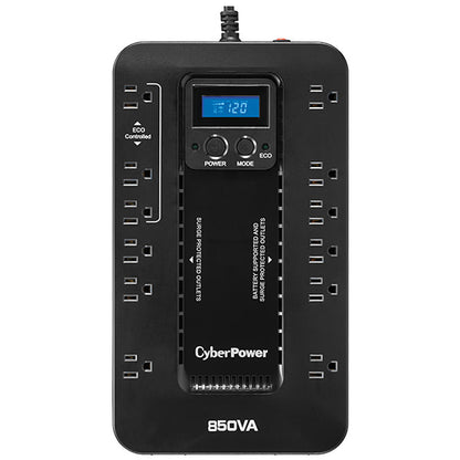 CyberPower EC850LCD uninterruptible power supply (UPS) Line-Interactive 0.85 kVA 510 W 12 AC outlet(s)