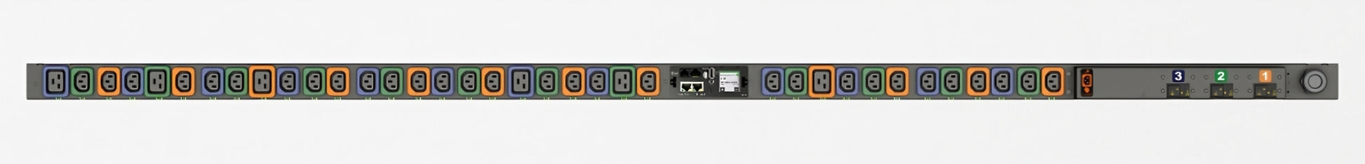 Vertiv MNS5MGW1-36PT68-3TL15A0A10-S-A power distribution unit (PDU) 36 AC outlet(s) 0U Black