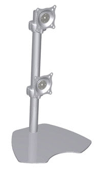 Chief Dual Vertical Monitor Table Stand Desk Silver